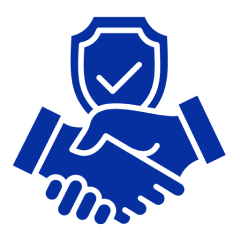 Trustworthy partnership graphic design